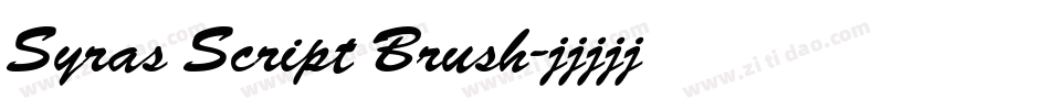 Syras Script Brush字体转换